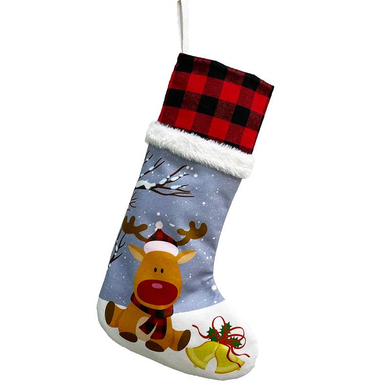 Christmas decorations, Christmas socks, gift bags, Christmas pendants, candy bags, old man, snowman, deer, Christmas socks