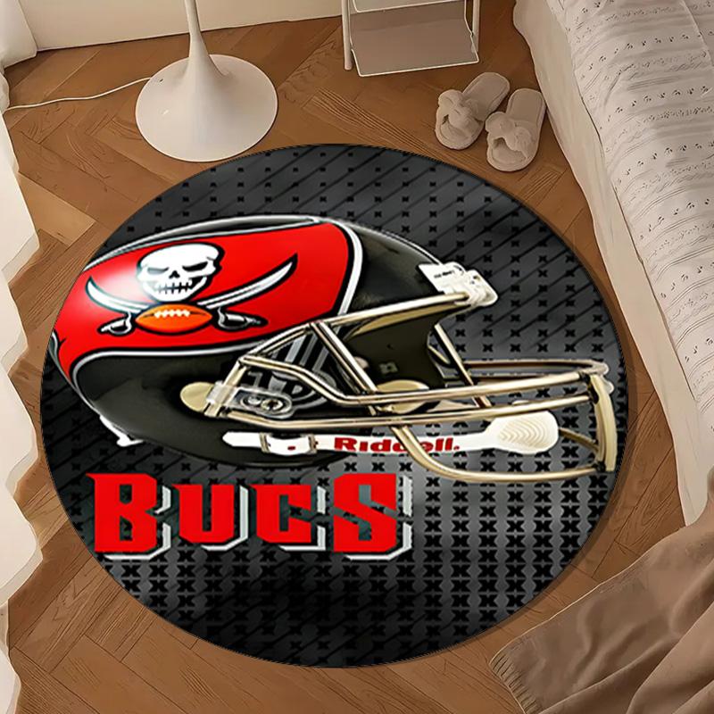 Buccaneers Team Spirit Round mat, Anti-slip Circle Carpet Chair rug For livingroom,Bedroom, doormat home decor Gift Christmas Gifts