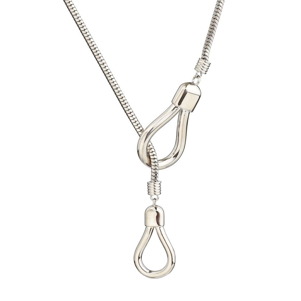 Ювелирные изделия Геометричные Трендовые Для Женщин С Длинной Змеевидной Цепочкой Изготовлены Из Высококачественной Титановой Стали Идеально Подходят Для Нарядов Сезонные