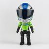 Action Figure Zinc Zinc Alloy Motorcycle Helmet Toy Joint Mobility Movable Figurine Model Desktop Ornament