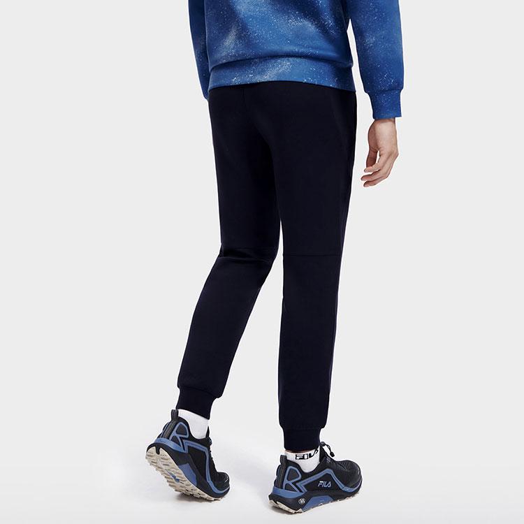 Fila Однотонные спортивные брюки с манжетами с принтом логотипа Мужские брюки Королевско-синий A11M311603F-NV