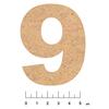 Adhesive MDF Wood Number 7.5cm Number 9