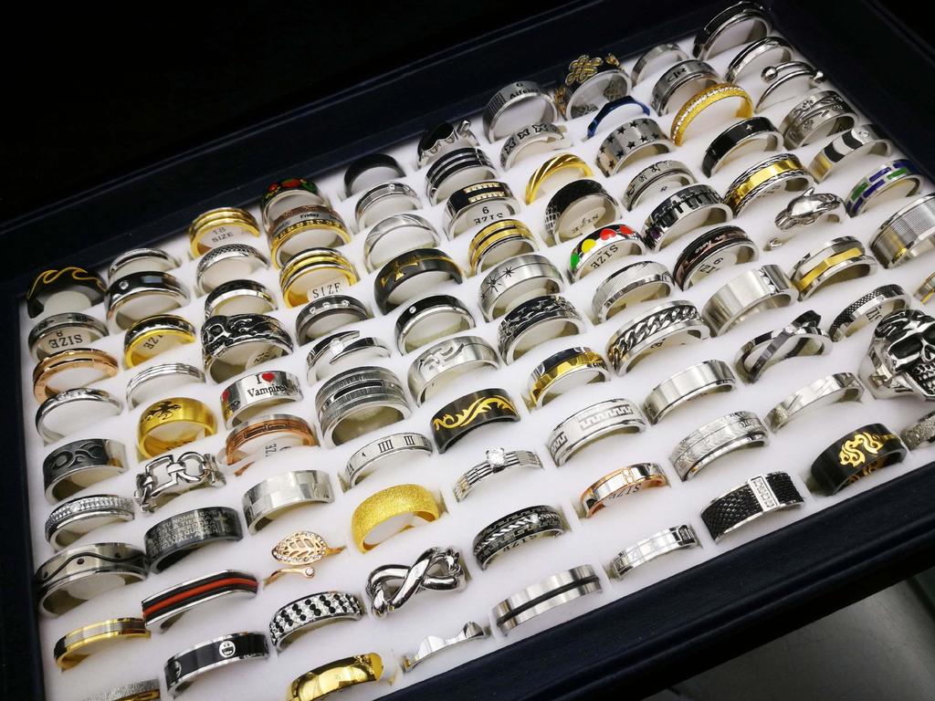 20 шт. тонкое титановое кольцо из нержавеющей стали для мужчин и женщин