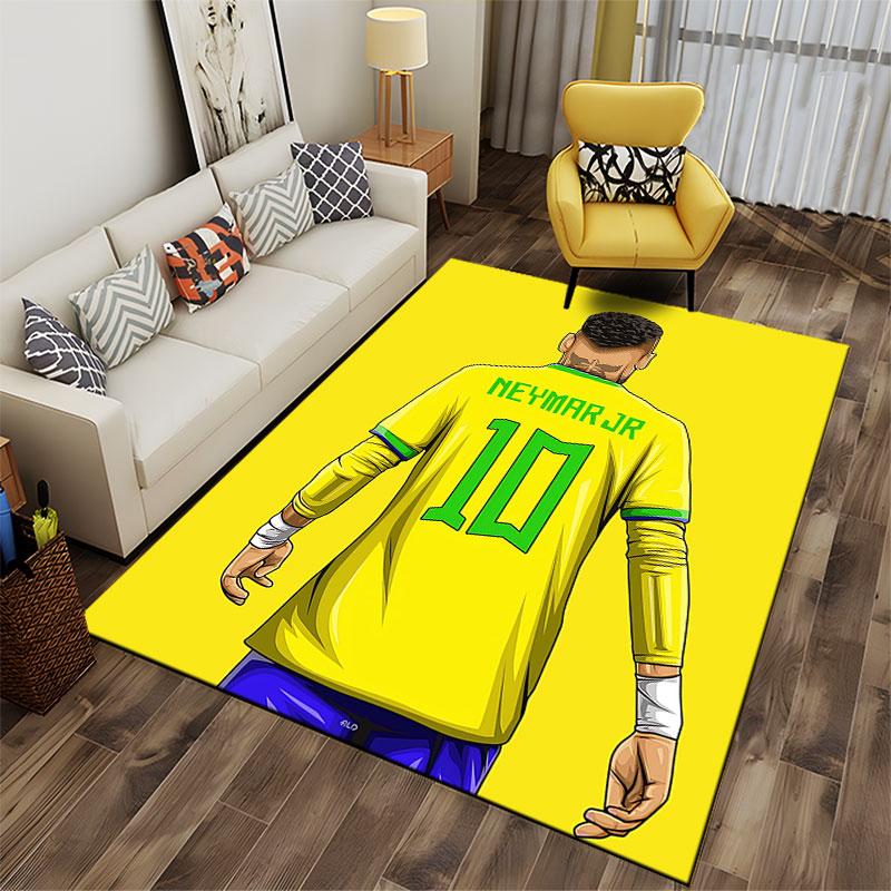 Yellow Football Jersey Design suitable as a non-slip mat for the living room or bedroom sofa