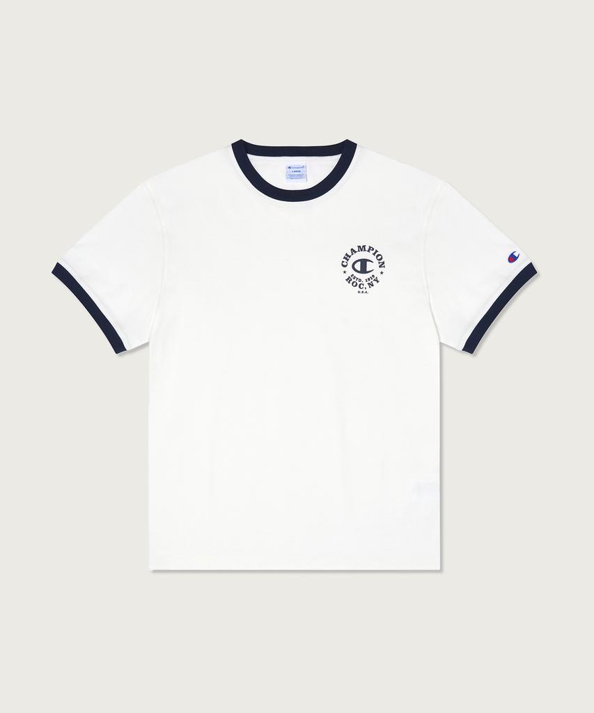 CHAMPION Graphic Print Ringer T-Shirt White