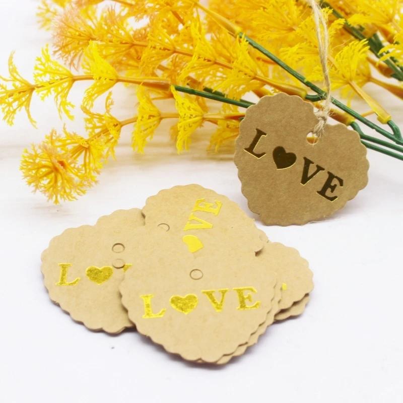 100TAG20MSTRING 4x5 см этикетка для поделок/выпечки/конфет