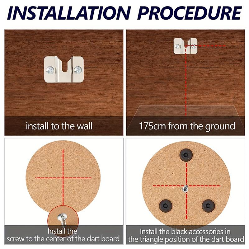 Подвеска для дротиков из сизаля Комплект кронштейнов для крепления дротиков Комплект крепежа Винты Настенные аксессуары для дротиков