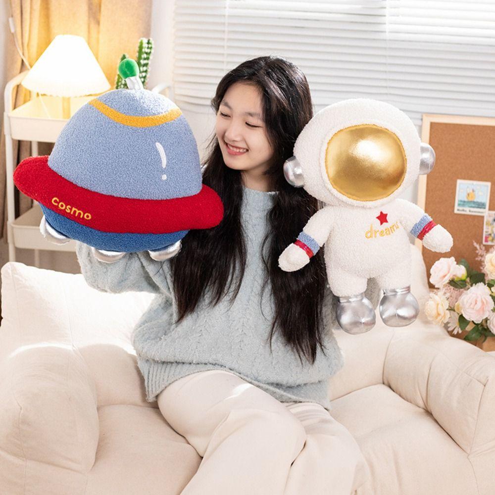 Toy UFO Rocket Plush Doll Astronauts Plush Toys Space Series Plush Toys Space Theme  Stuffed Toys