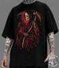 Grim Reaper T-Shirt, Death Aesthetic Tee, Gothic Streetwear, Dark Fantasy Clothing, Occult Graphic Shirt, Horror Apparel, Reaper Tee