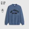 Gap Унисекс Флисовая Толстовка с Круглым Вырезом и Логотипом