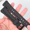 Резиновый ремешок для Casio F-201W F-201WA DB-36 WS-300 Мужской Спортивный Водонепроницаемый Черный Полимерный Замена Браслета Ремешок для Часов 18 мм