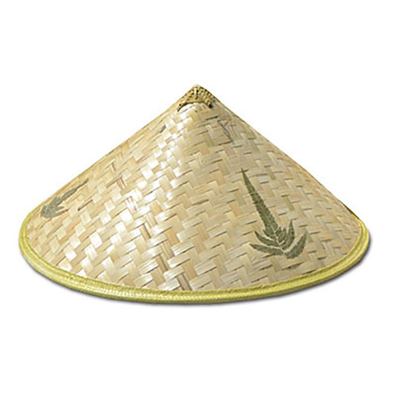 1Pc Chinese Retro Bamboo Rattan Fisherman Hat Handmade Weave Straw Bucket Hat Tourism Rain Dance Props Cone Fishing Sunshade Hat