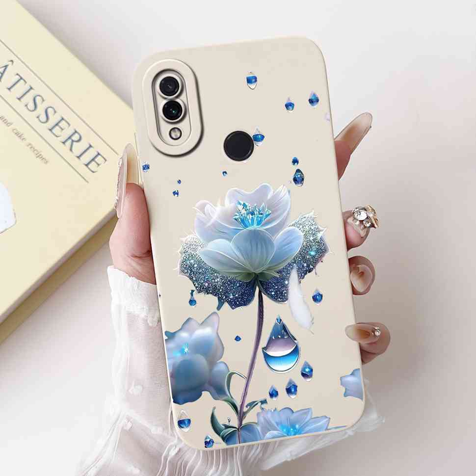For Xiaomi Redmi Note 7 6.3" Casing Cute Cartoon Shockproof Back Cover For Redmi Note 7 note7 Flower Soft Silicone Phone Cases