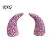 Sparkling Rhinestone Horns for Cosplay 1 Pair Devil Horns, Car Dashboard Decor, Faux Crystal Demon Hair Dramatic Party Wear Seasonal Looks Clip