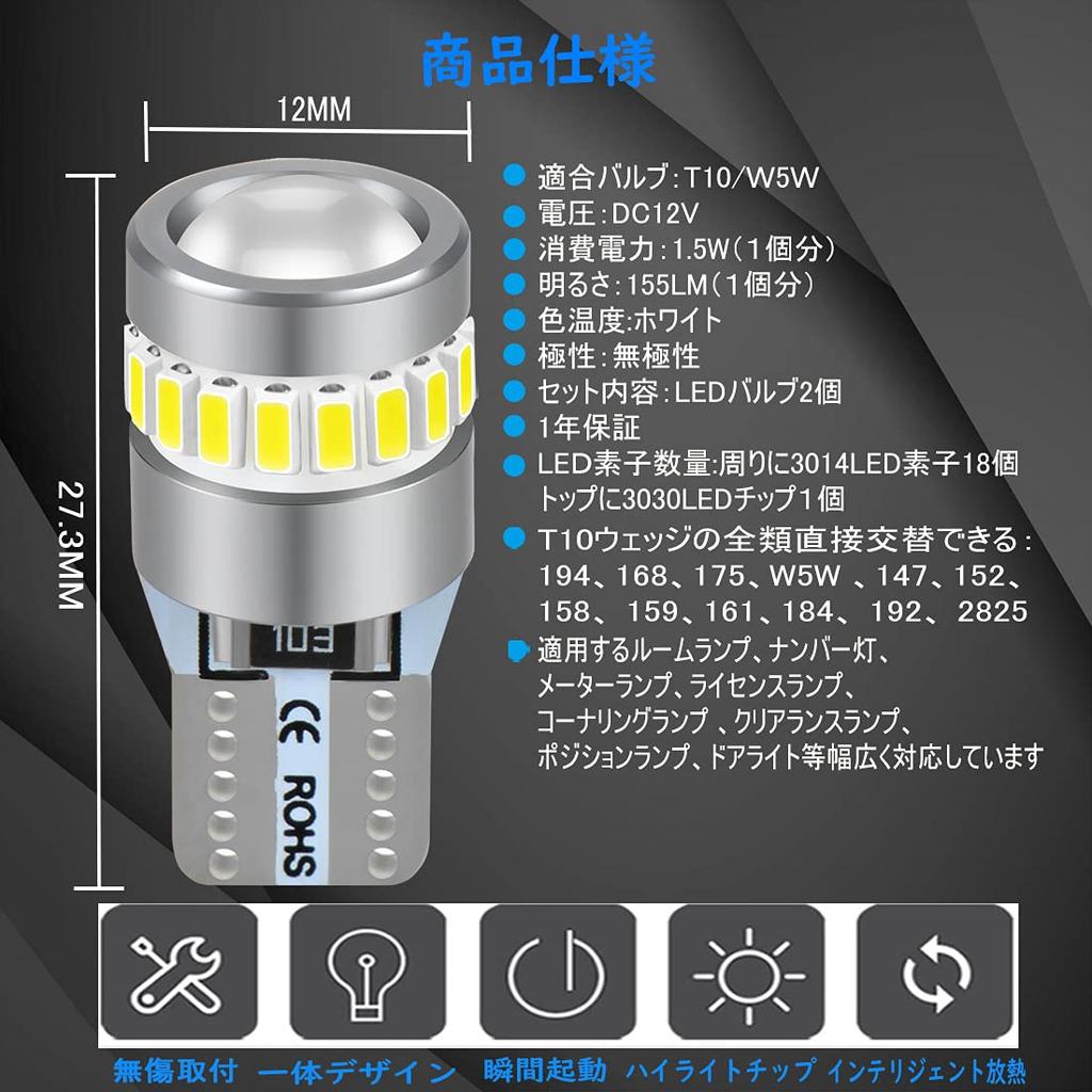XELORD T10 LED, Белый, Взрывной свет, Новейшая фокусировка линз, Неполярность, Габаритный огонь, Оснащен