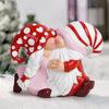 Gnomes Couple Figurine Valentine's Day Tabletop Gnomes Couple Ornament Resin Kissing Dwarf