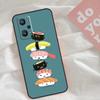 Чехол для телефона с рисунком суши для Realme C53 C55 C33 C63 C61 C51 C65 C67 C71 C75 11 12 13 14 Pro Plus GT6 GT7 15 Pro