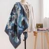 Fashion Printed Scarf for Women Winter New Imitation Cashmere Scarf Warm Neck Scarf Literary Retro Style Shawl