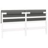 Upholstered Headboard with Headboard in White and Light Grey 180 cm