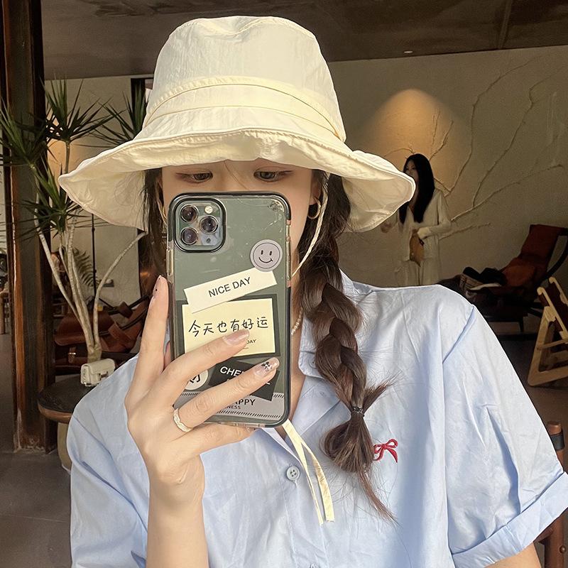 Корейская быстросохнущая шляпа рыбака, летняя шляпа с большим полями, солнцезащитная шляпа и козырек от солнца, японская дорожная шляпа Sweet Basin