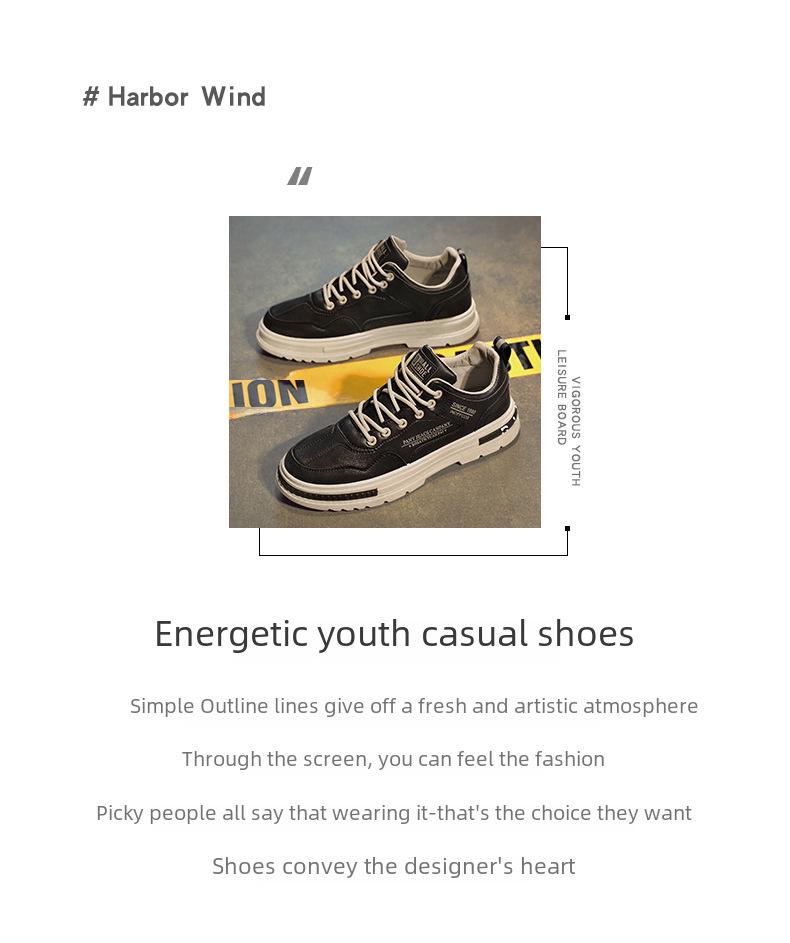 Весна 2023 Мужские кожаные туфли Martin на толстой подошве: Модный, универсальный и повседневный.