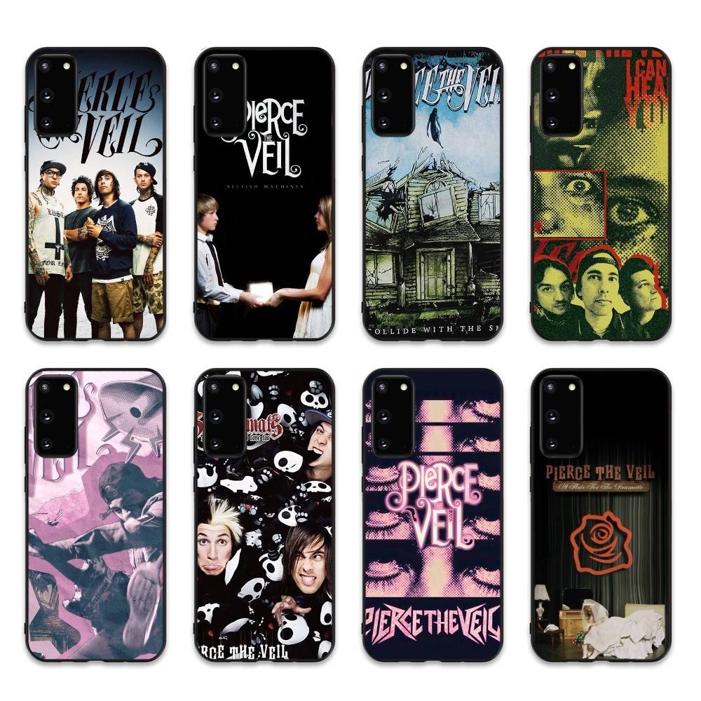 Band Pierce The Veil Band Phone Case For Samsung S 24 Fe 25 Ultra Plus 20 Lite 21 30 22 23 24 22 Ultra 5G Fundas