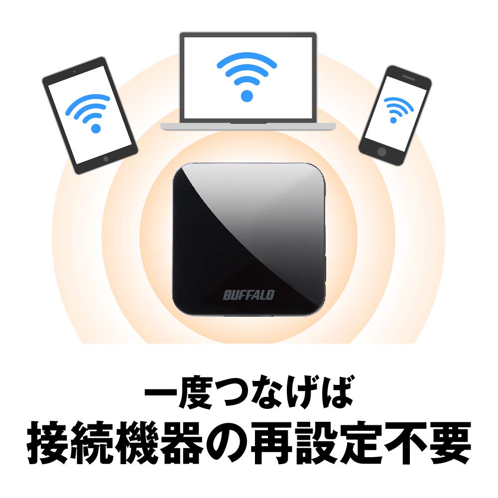 BUFFALO Wireless LAN Passion Red 13 Router, 11ac/n/a/g/b, 433/150Mbps, (WMR-433W2-PR) [iPhone Manufacturer-Qualified]