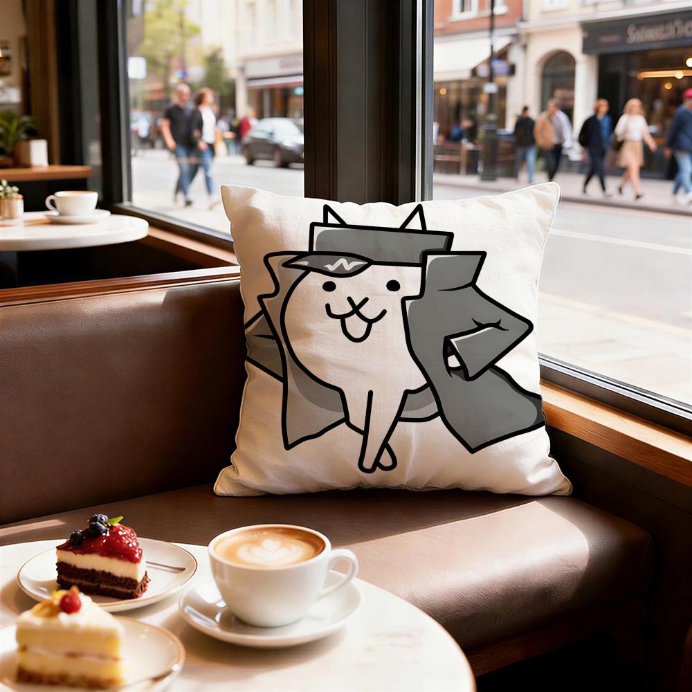 Game The Battle Cats Cushion Cover Decorative Cushions Covers Cover Sofa x Pillow  Piece x x Pillowcase