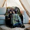 Fantasy Duel Print Flannel Blanket, Soft Warm Lightweight Throw Blanket for living Room,Sofa Bed Camping office