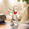 Handmade Crystal Guardian Angel Statue Home Decorative Arts Collectibles Crystal Stone