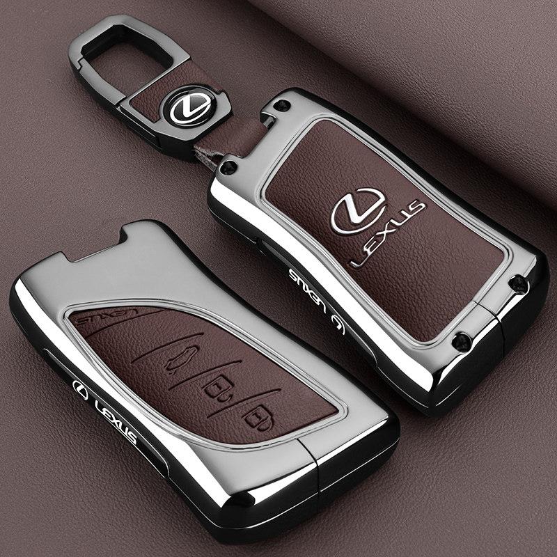 DJSZ3 Zinc alloy Leather Car Remote Key Case Cover Keychain For Lexus NX GS RX IS ES GX LX RC 200 250 350 LS 450H 300H Accessories