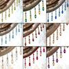 6 Meter Coloful Crystal Tassel Pendant Curtain Fringe Glossy Beads Lace Tassel Trim Ribbon Sewing Craft Wedding Upholstery Decor