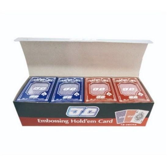 Double-sided Foam Embossing JJ Hold'em Cards 2 Types X 6p Set, Popular Korean Game