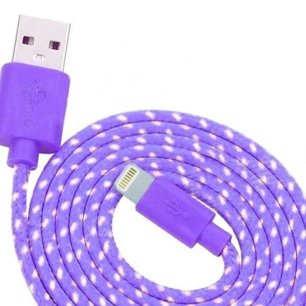 USB-кабель для передачи данных и зарядки, синхронизации данных, для iPhone SE 5 6 7 8 X Plus, разноцветный плетеный кабель для передачи данных