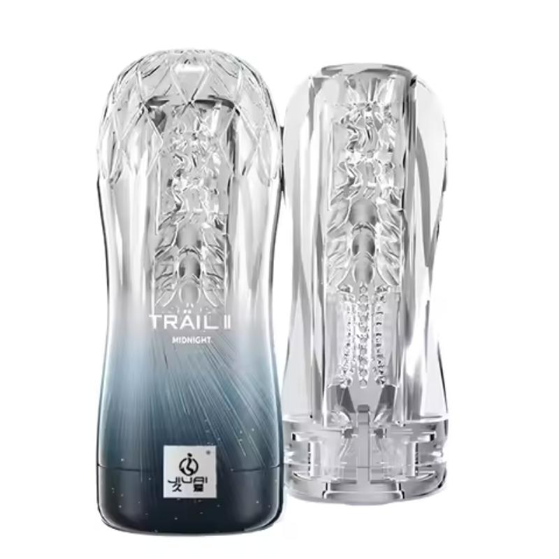 Male Masturbator Cup Soft Pussy Sex Toys Transparent Vagina Endurance Exercise Sucking Pocket Vacuum Pocket Cup Adult Supplies