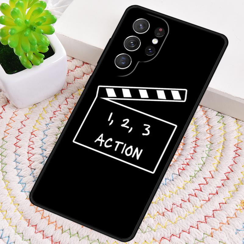 Чехол для телефона в виде хлопушки для Samsung Galaxy note 10 pro S26 Ultra S23 S24 FE S25 S21 S22 PLUS ударопрочный