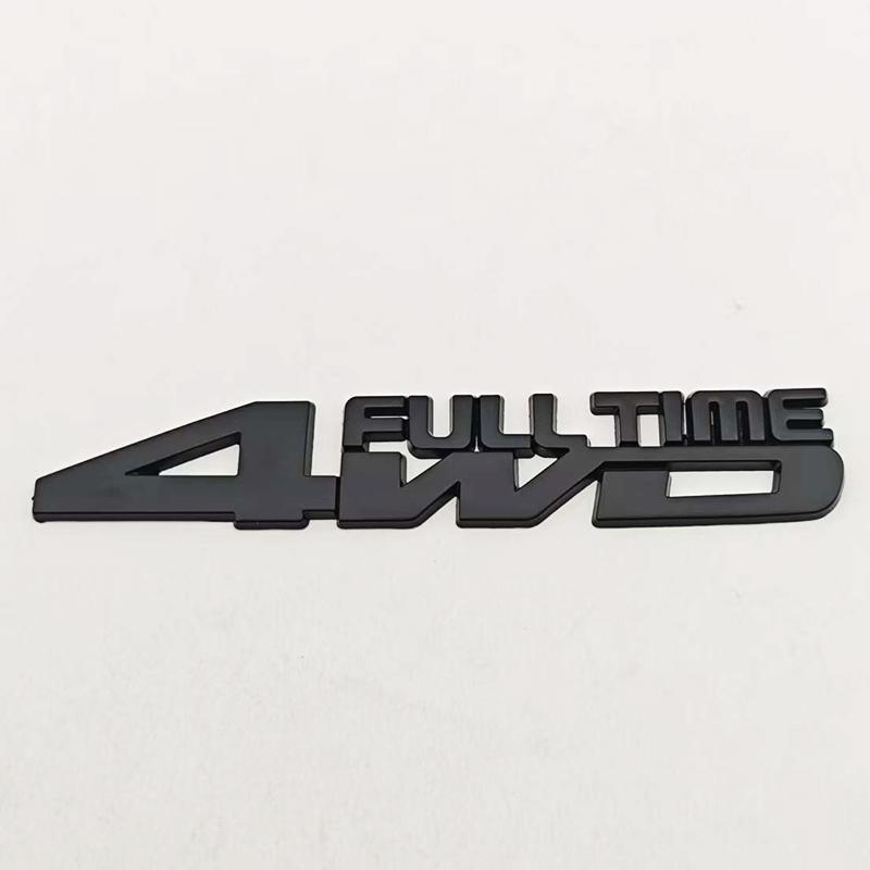 For Toyota Camry 3D Metal Car Styling Logo Full Time 4WD Badge Trunk Fender Side Stickr Emblem For Jeep Compass Grand Cherokee Toyota Accessories