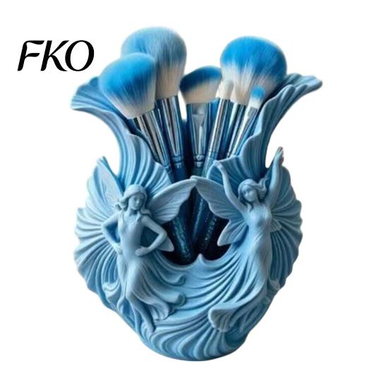 Special Gift for Art Lovers 3D Printed Pen Holder, Fairies Desktop Organizer Pens, Pencils, Makeup Brushes, Decorative Pencil Bedroom Minimalist