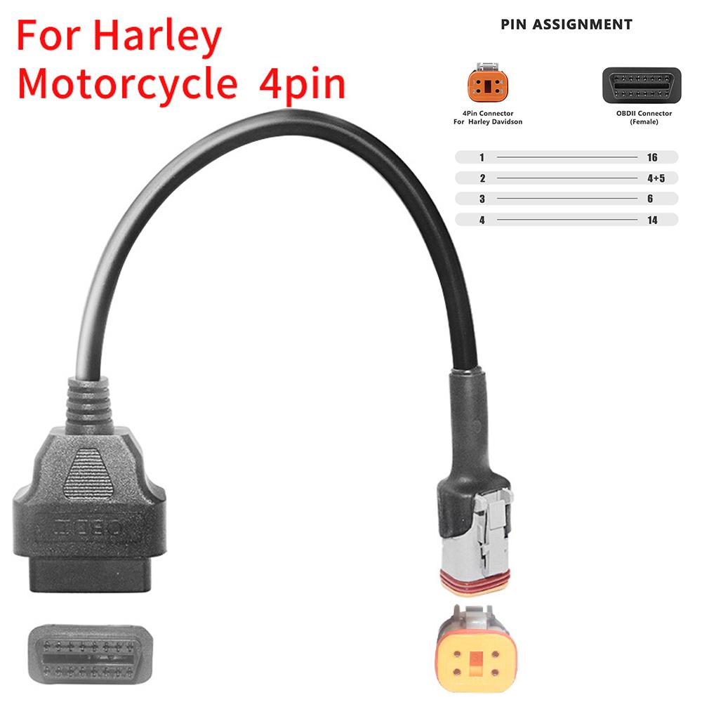 Для KTM OBD2 разъем мотоцикла мотобайка Для YAMAHA Для HONDA Moto Для Ducati OBD 2 удлинительный кабель диагностические инструменты