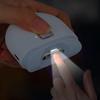 Electric Nail Clipper USB Rechargeable with LED Light and Clippings Catcher for Travel Use
