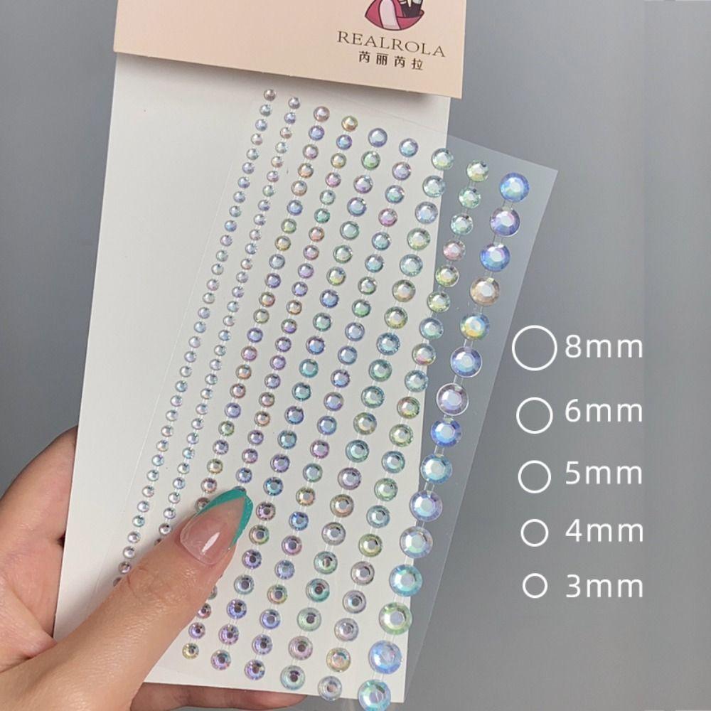 Наклейки-тату, клейкая наклейка для лица, украшение для волос, стразы, длинная полоса со стразами, наклейка