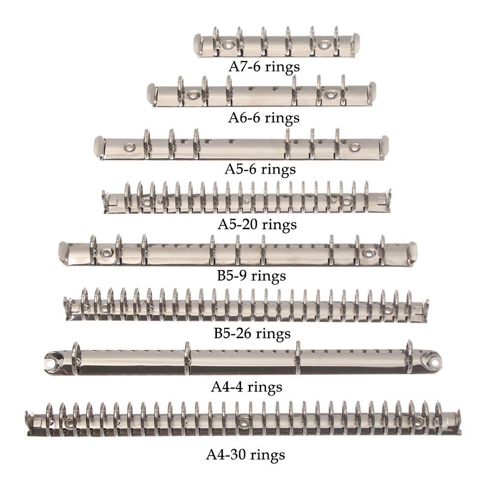 Accessory Refillable Notepad Notebook Binding Hoops Binder Clip Loose-leaf File Folder Ring Binder