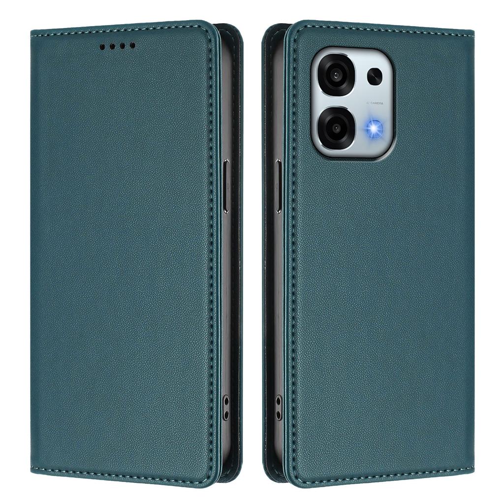 For Oppo A6 5G Leather Wallet Case Magnetic Closure RFID Blocking Phone Cover