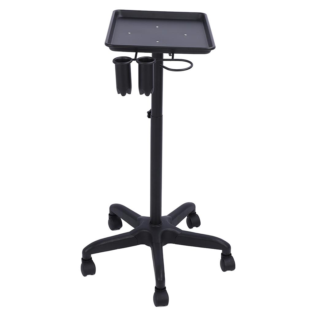 Aluminium Hair Salon Instrument Tray Adjustable Height Trolley Beauty Tools