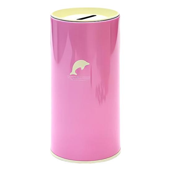 Металлическая копилка большой емкости с рисунком животных, детский цилиндрический сберегательный банк, инструмент для финансового управления