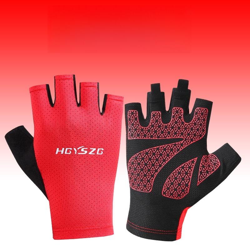 Half Finger Wear Resistant Bicycle Gloves Fishing Gloves Fitness Gloves Sports Outdoor Cycling Gloves