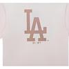 New Era Мужская футболка с логотипом Los Angeles Dodgers и принтом букв, с круглым вырезом, с коротким рукавом, цвет слоновой кости 14341316
