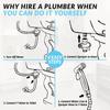 Handheld Toilet Bidet Faucet Sprayer Stainless Steel Bathroom Hand Bidet Spraye Set Toilet Self Cleaning Shower Head No Punch