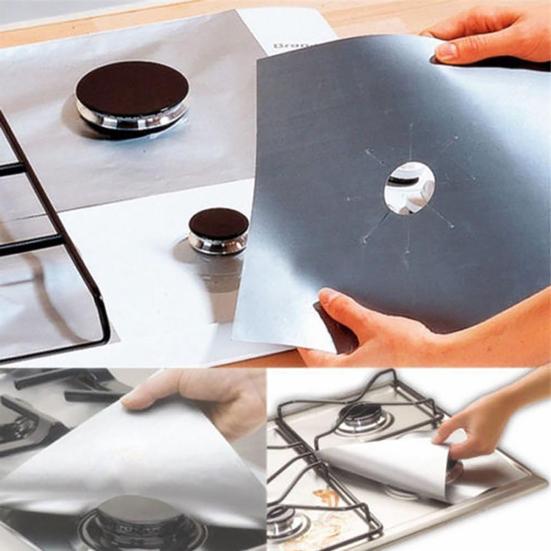 4 шт. Газовые коврики для высокой плиты, термостойкие защитные коврики для кухонной плиты