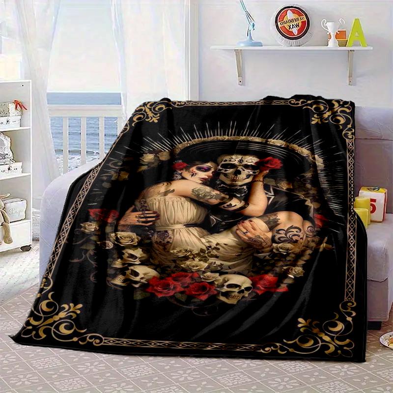 Day Of The Dead Celebration Blanket Flannel Blanket Throw Blanket Sofa Cover Blanket Soft Premium Blanket Picnic Blanket Tv Blanket Gifts